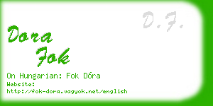 dora fok business card